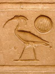Ibis hieroglyph, Temple of Horus, Edfu