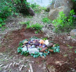 Pixie's resting place.