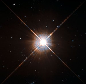 Beautiful photo of Proxima Centauri from the Hubble telescope, 2013.