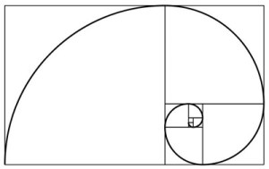 Phi curve: spiral curve of the Golden Ratio.