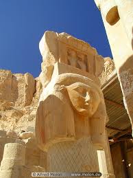 Column depicting a Hathor being at Sedinga.