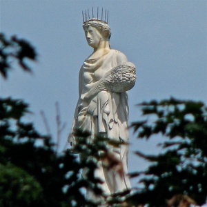Statue of Ceres/Demeter on top of the Vermont State Capitol Building.