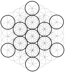 Fruit of Life, comprising 13 Spheres.