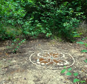 Sacred Circle remade/refreshed with white river crystals.