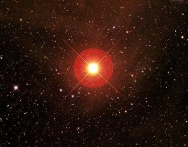 Antares (Alpha Scorpius), red supergiant 850 x radius of our sun.
