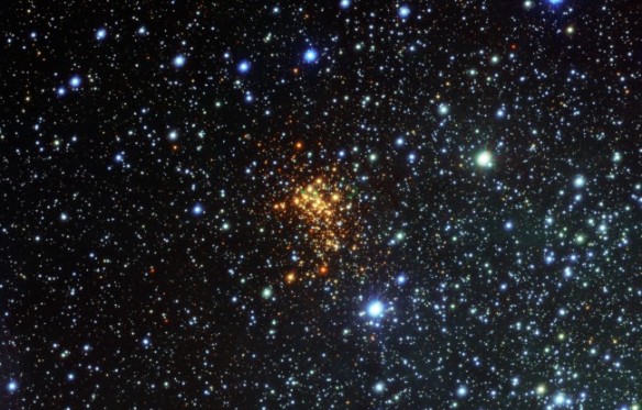 The beautiful Westerlund 1 golden cluster in the Ara constellation.