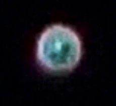 Green face in orb, September 11, 2016.